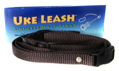Uke Leash - Half Strap Brown Medium