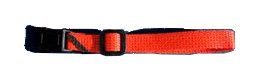 Uke Leash - Half Strap Red-Orange Medium