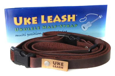 Uke Leash - Half Leather Strap BR L