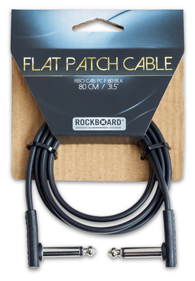 Rockboard - Flat Patch Cable Black 80 cm