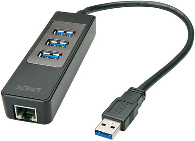 Lindy - USB 3.1 Hub & Gigabit Ethernet