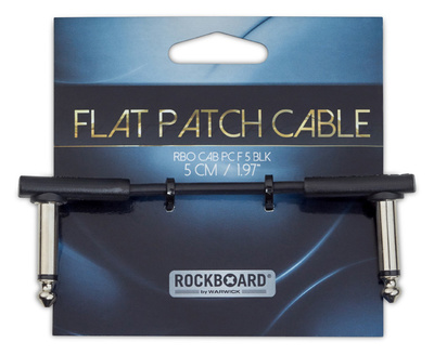 Rockboard - Flat Patch Cable Black 5 cm