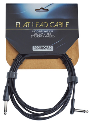 Rockboard - Flat Lead Cable 300cm S/A blk