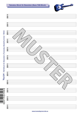 Tunesday Records - Music Paper Tab Bass