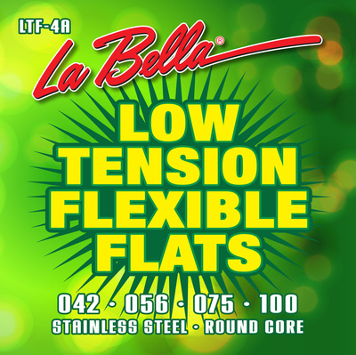 La Bella - LTF-4A Bass LowTension Flats L