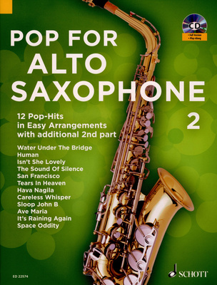 Schott - Pop For Alto Saxophone 2