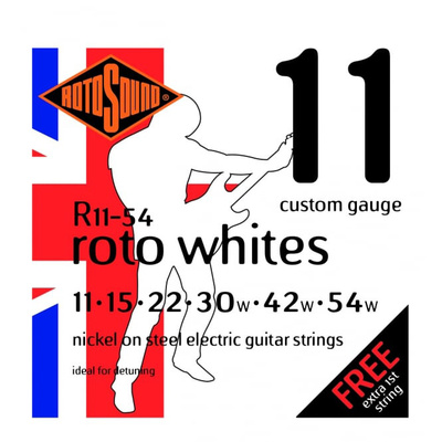 Rotosound - Whites 11-54 Nickel Strings