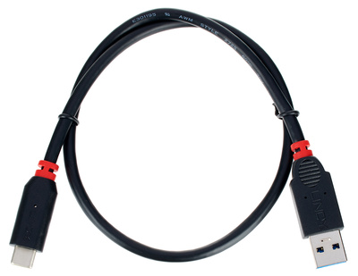 Lindy - USB 3.1 Typ A/C 0,5m Anthra