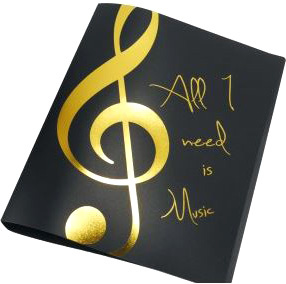 agifty - Music Folder Gold Ring