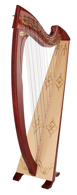 Salvi - Una Deluxe Lever Harp Mahogany