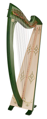 Salvi - Una Deluxe Lever Harp Green