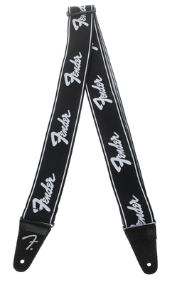 Fender - Running Logo Strap BW