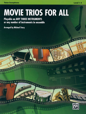 Alfred Music Publishing - Movie Trios For All Tenor Sax