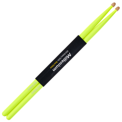 Millenium - H5A Hickory Sticks Neon Yellow