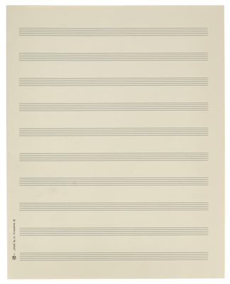Star - Sheet Music Paper Quart 10 mm