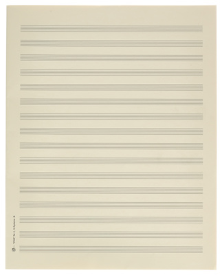 Star - Sheet Music Paper Quart 8 mm