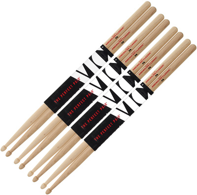 Vic Firth - 7A American Hickory Value Pack