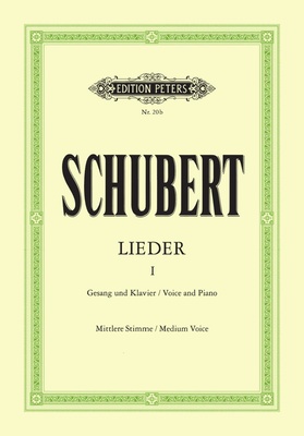 Edition Peters - Schubert Lieder 1 Mittel