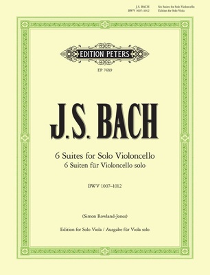 Edition Peters - Bach Suiten Viola BWV1007-1012