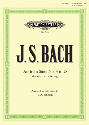 Edition Peters - Bach Air D-Dur Klavier