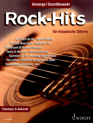 Schott - Rock-Hits klassische Gitarre
