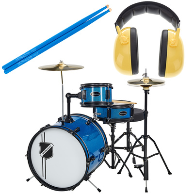 Millenium - Youngster Drum Set Bundle Blue