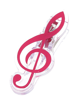 agifty - Music Clip Violin Clef Pink
