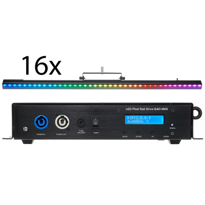 Stairville - LED Pixel Rail 40 RGB Bundle