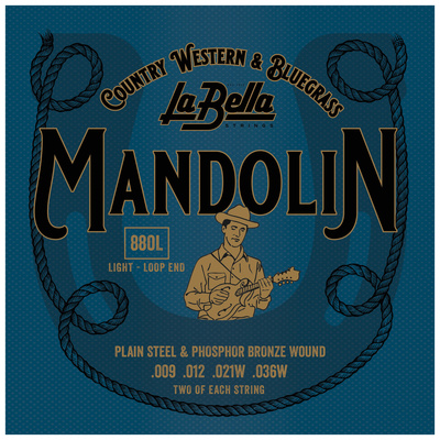 La Bella - 880L Mandolin Ph.Br. Light