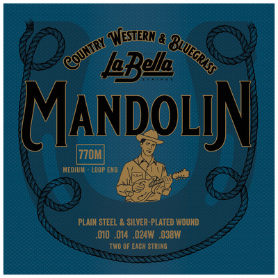 La Bella - 770M Mandolin Silv.Pl. Medium