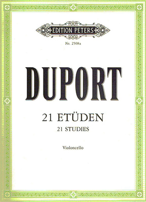 Edition Peters - Duport 21 EtÃ¼den Cello