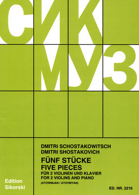 Sikorski Musikverlage - Schostakowitsch 5 StÃ¼cke VL