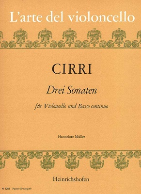 Heinrichshofen's Verlag - Cirri Drei Sonaten Cello