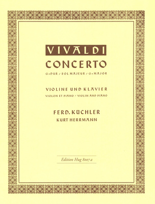 Edition Hug - Vivaldi Concert G-Dur Violin