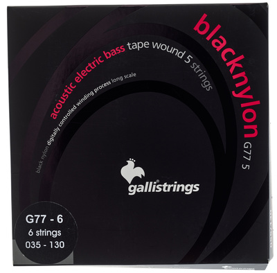 Galli Strings - G77-6 Black Nylon Bass Strings