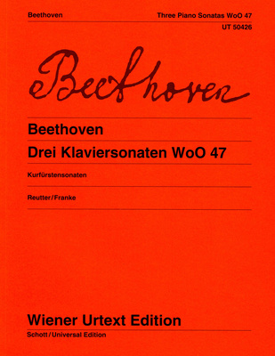 Wiener Urtext Edition - Beethoven Drei Klaviersonaten