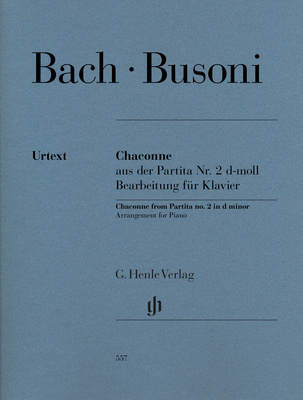 Henle Verlag - Bach/Busoni Chaconne d-moll