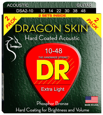DR Strings - Dragon Skin DSA-2/10 2-Pack