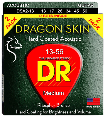 DR Strings - Dragon Skin DSA-2/13 2-Pack
