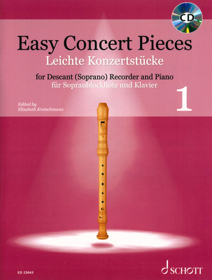 Schott - Easy Concert Pieces Recorder 1