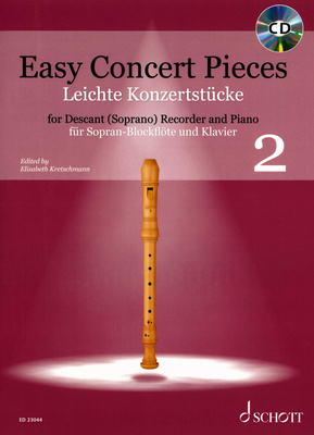 Schott - Easy Concert Pieces Recorder 2