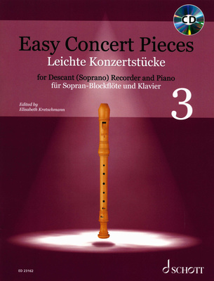 Schott - Easy Concert Pieces Recorder 3