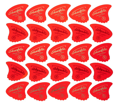 Sharkfin - Pick Goldprint Soft Red 25