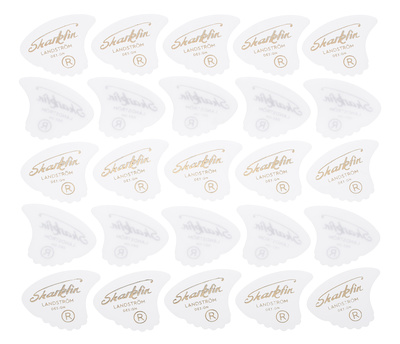 Sharkfin - Pick Goldprint Medium White 25