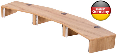 Thon - Studio Ext. Desk 3U oak curved