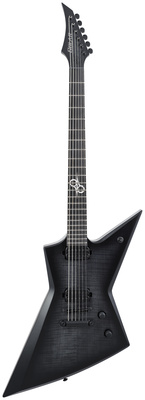 Solar Guitars - E2.6FBB-27 Baritone Flame BK