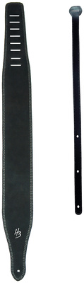 Harley Benton - Wide Leather Padded Strap BK