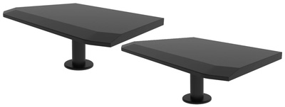 Studio Desk - Orbit Speaker Shelves Black