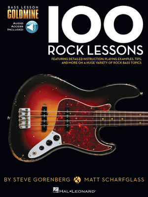 Hal Leonard - 100 Rock Lessons Bass