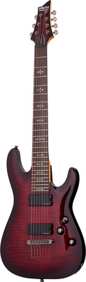 Schecter - Demon-7 Crimson Red Burst
